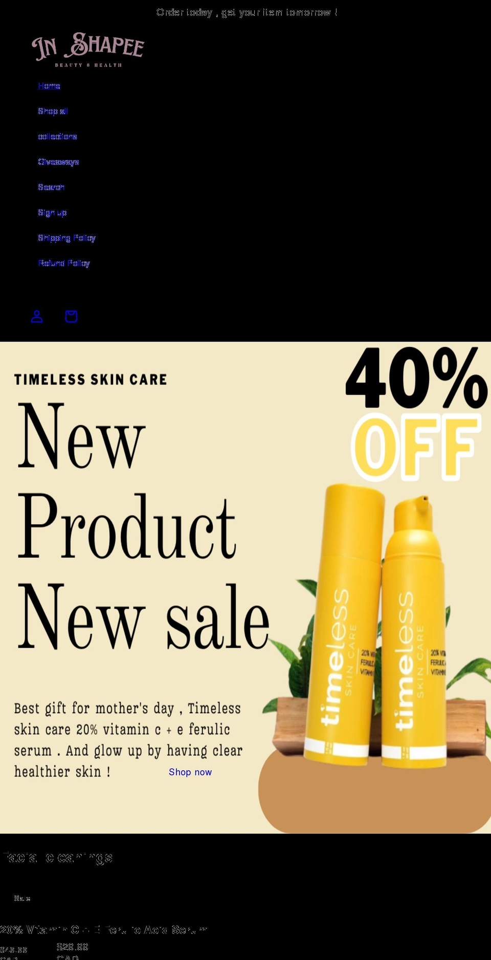 mixshakes.com shopify website screenshot