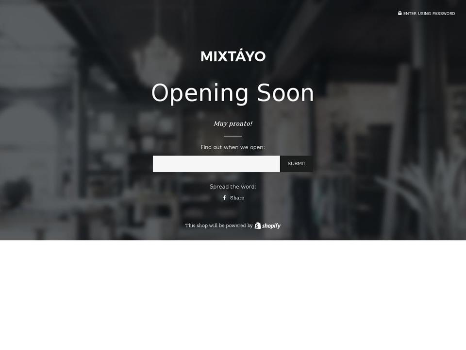 mixtayo.com shopify website screenshot