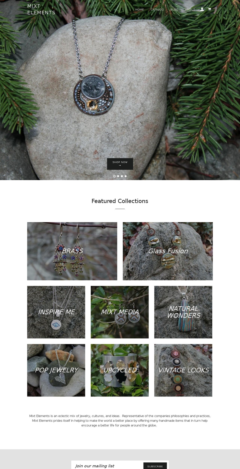 mixtelements.com shopify website screenshot