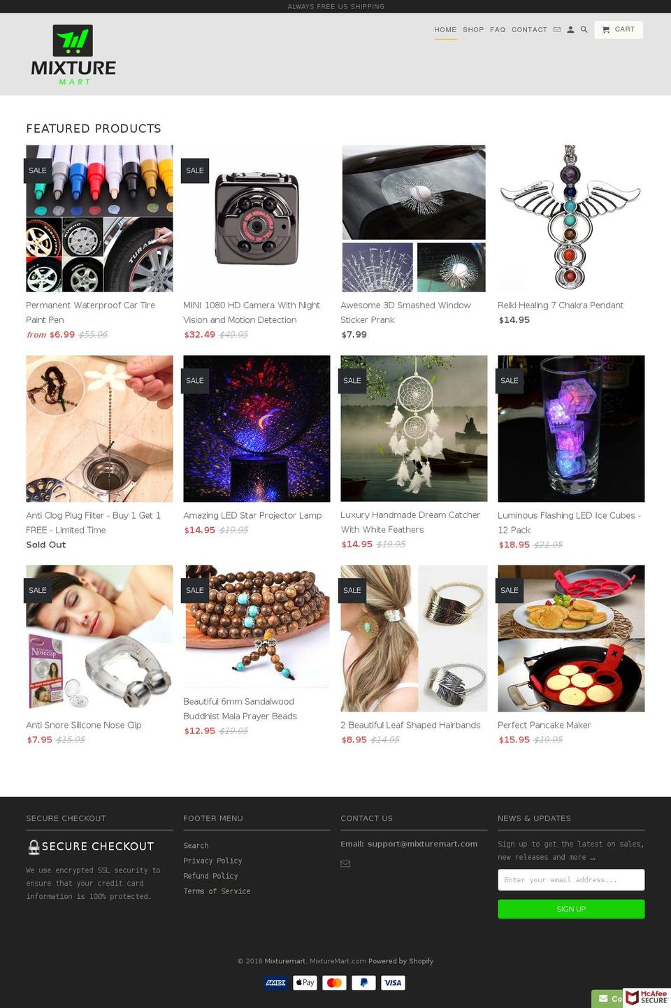 mixturemart.com — Shopify storefront screenshot