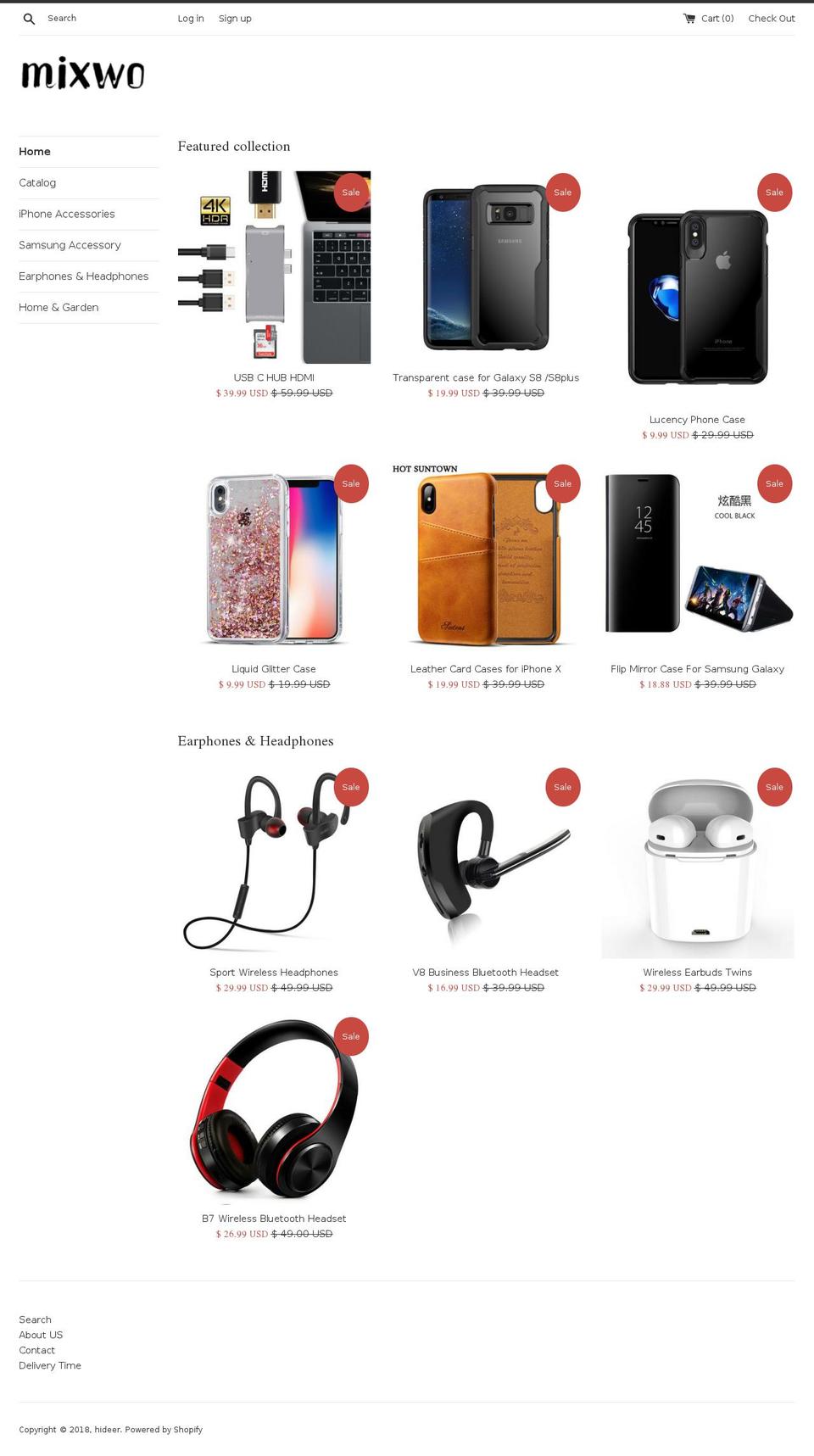 mixwo.com — Shopify storefront screenshot