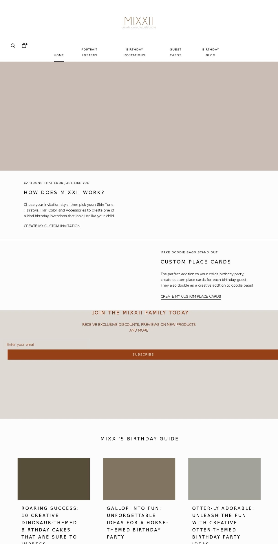 mixxii.com shopify website screenshot