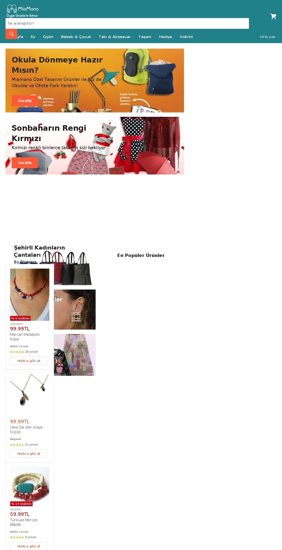 miyamano.com — Shopify storefront screenshot