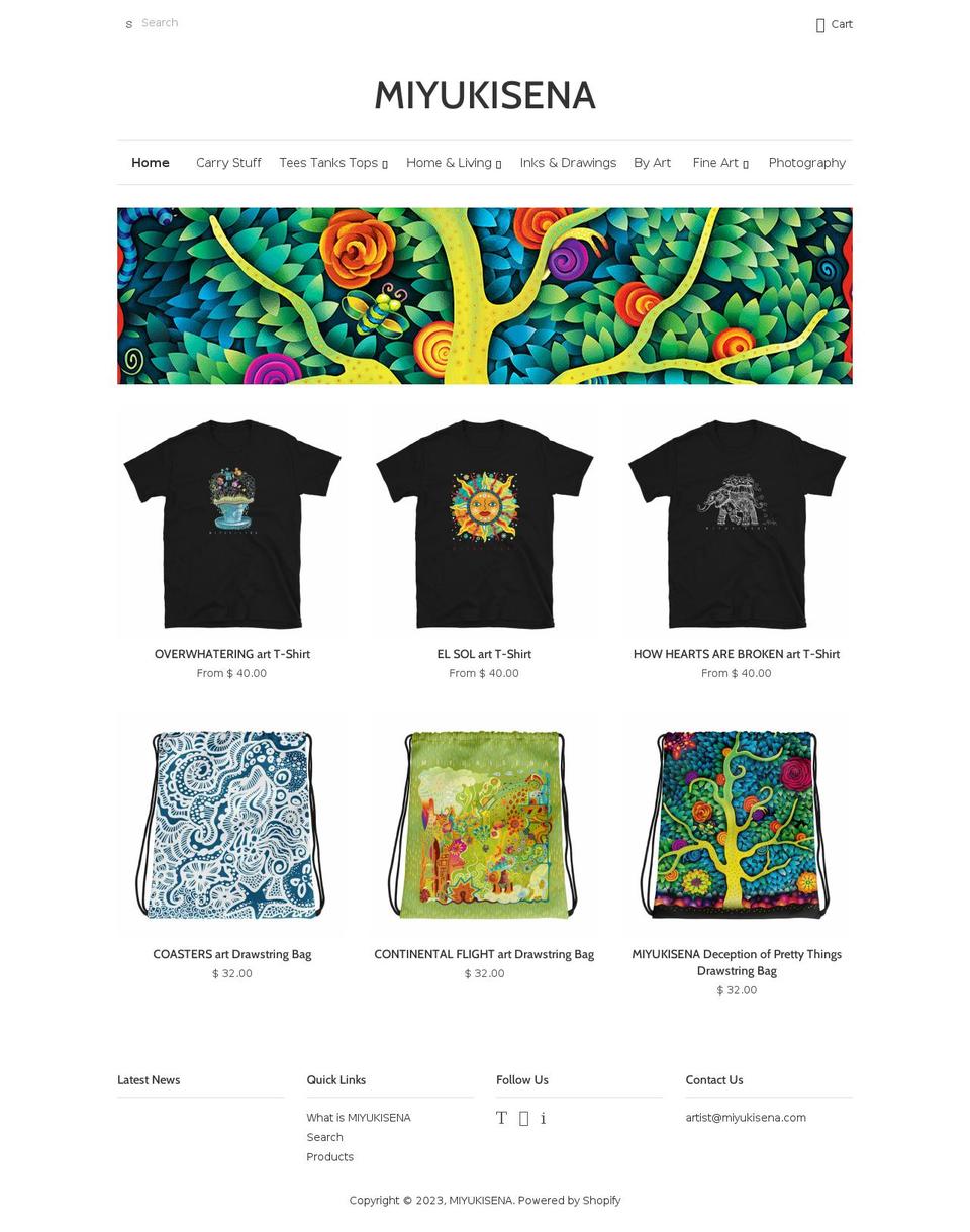 miyuki-sena.myshopify.com shopify website screenshot