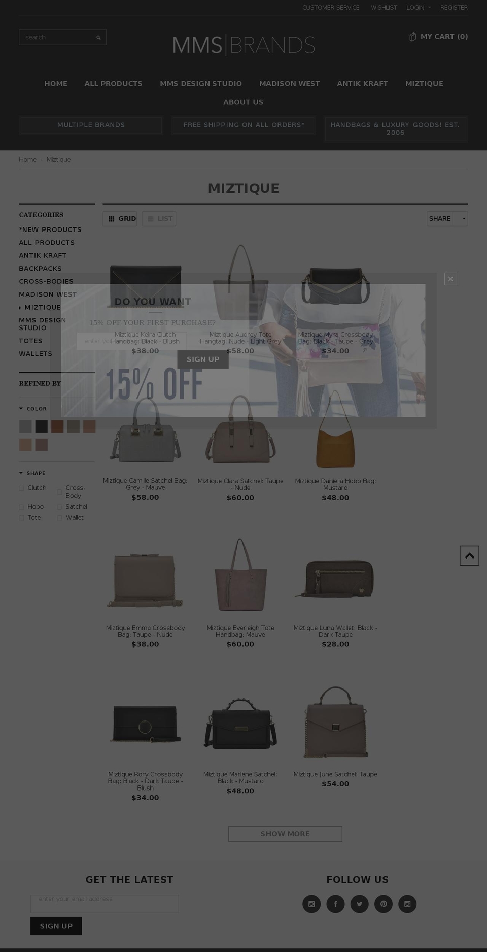 gentleman-1-0-7 Shopify theme site example miztique.net