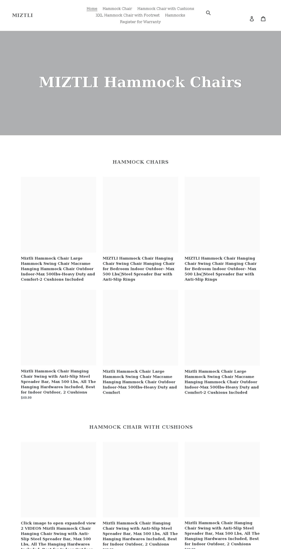 miztli.net shopify website screenshot