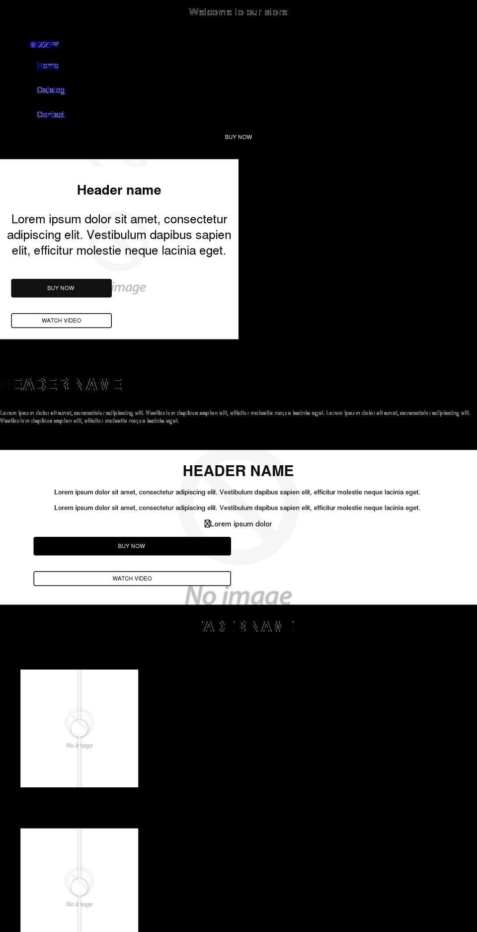 mizzfy.com shopify website screenshot