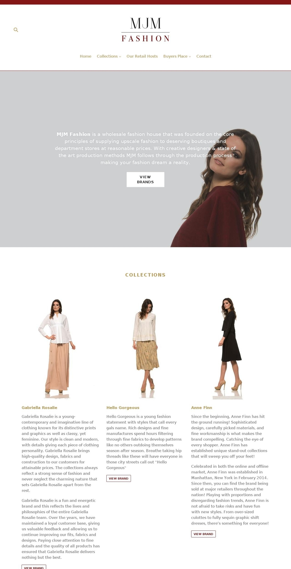 mjmfashion.com shopify website screenshot