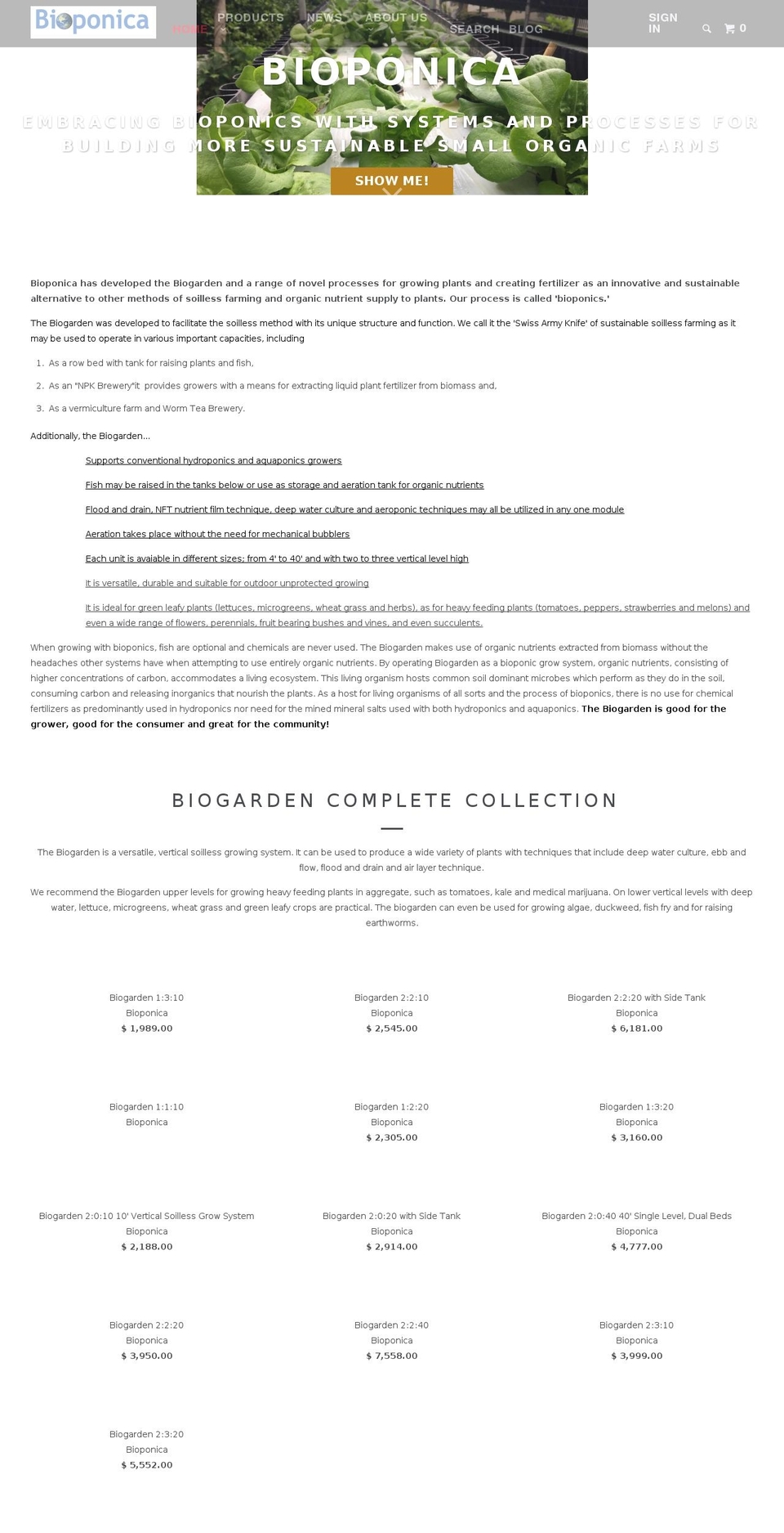 mjmicrogreens.com — Shopify storefront screenshot
