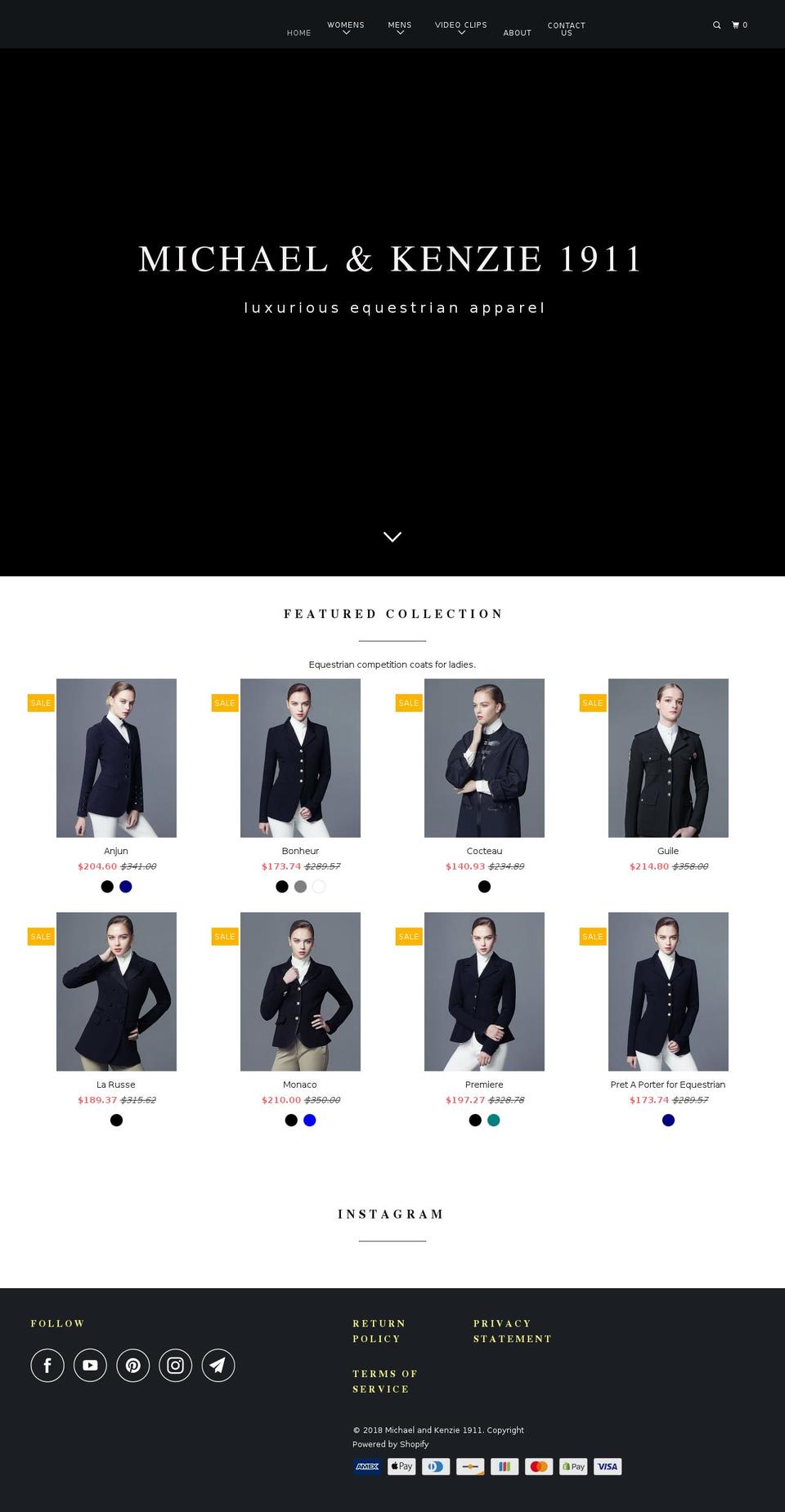 mk1911.com shopify website screenshot