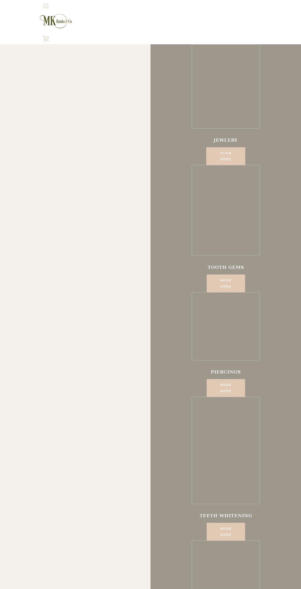 mkbanksandco.com shopify website screenshot