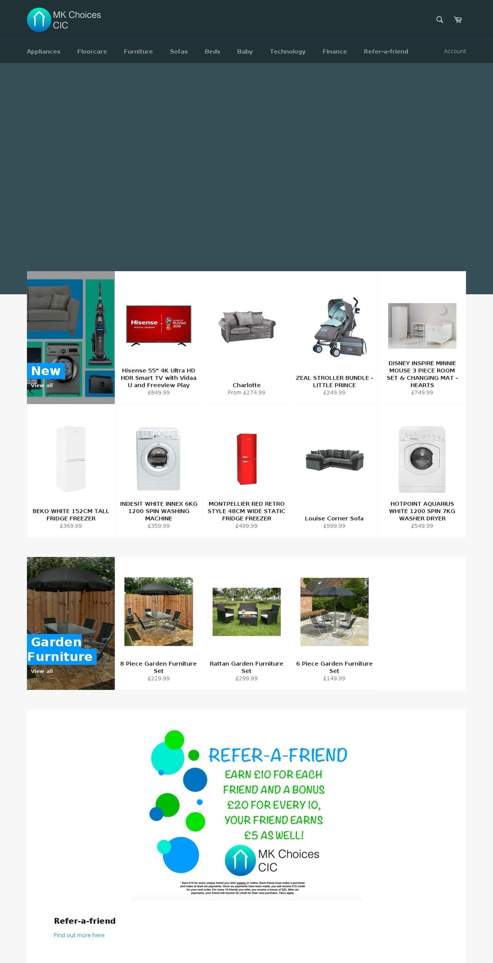 mkchoices.com shopify website screenshot