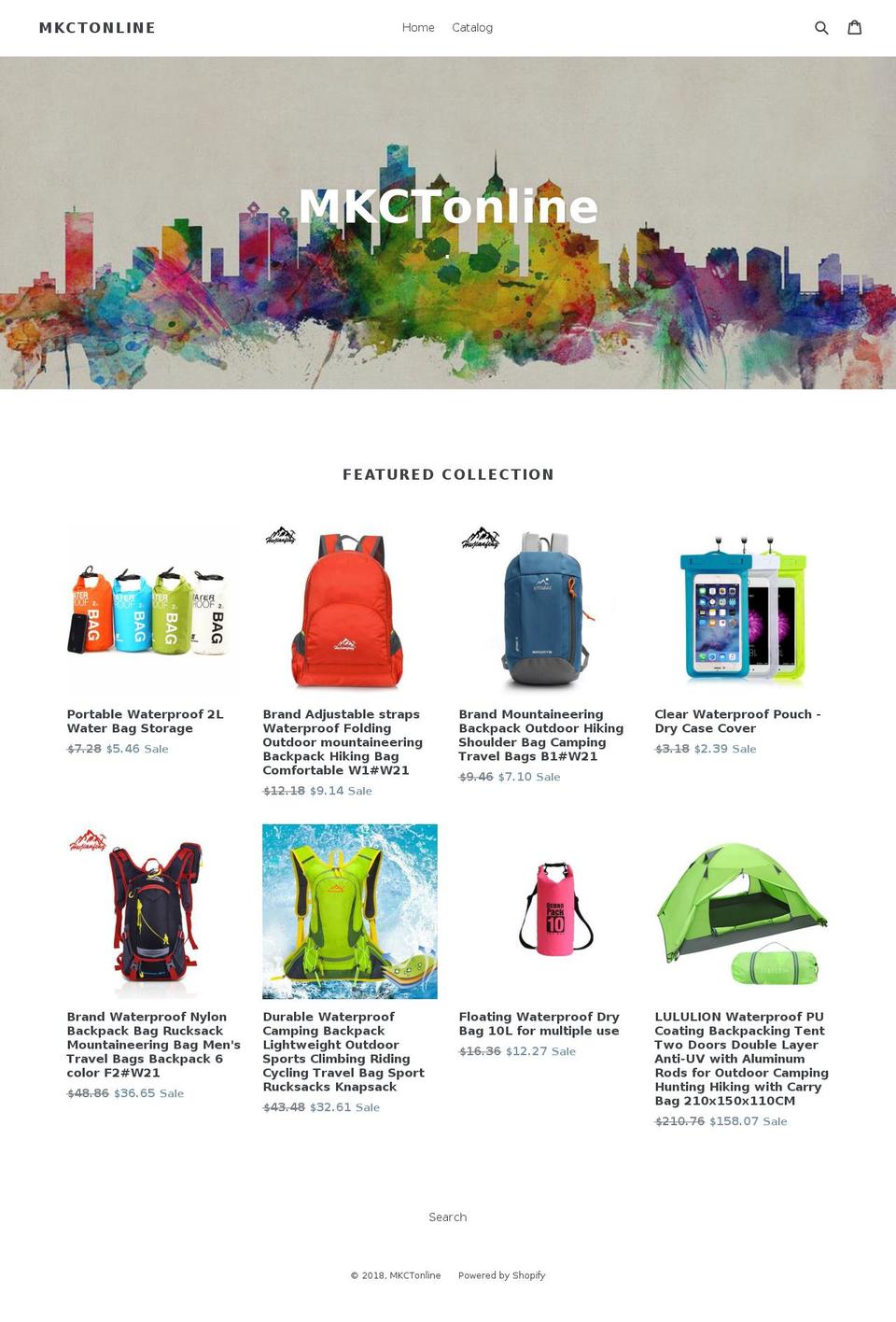 mkctonline.com shopify website screenshot