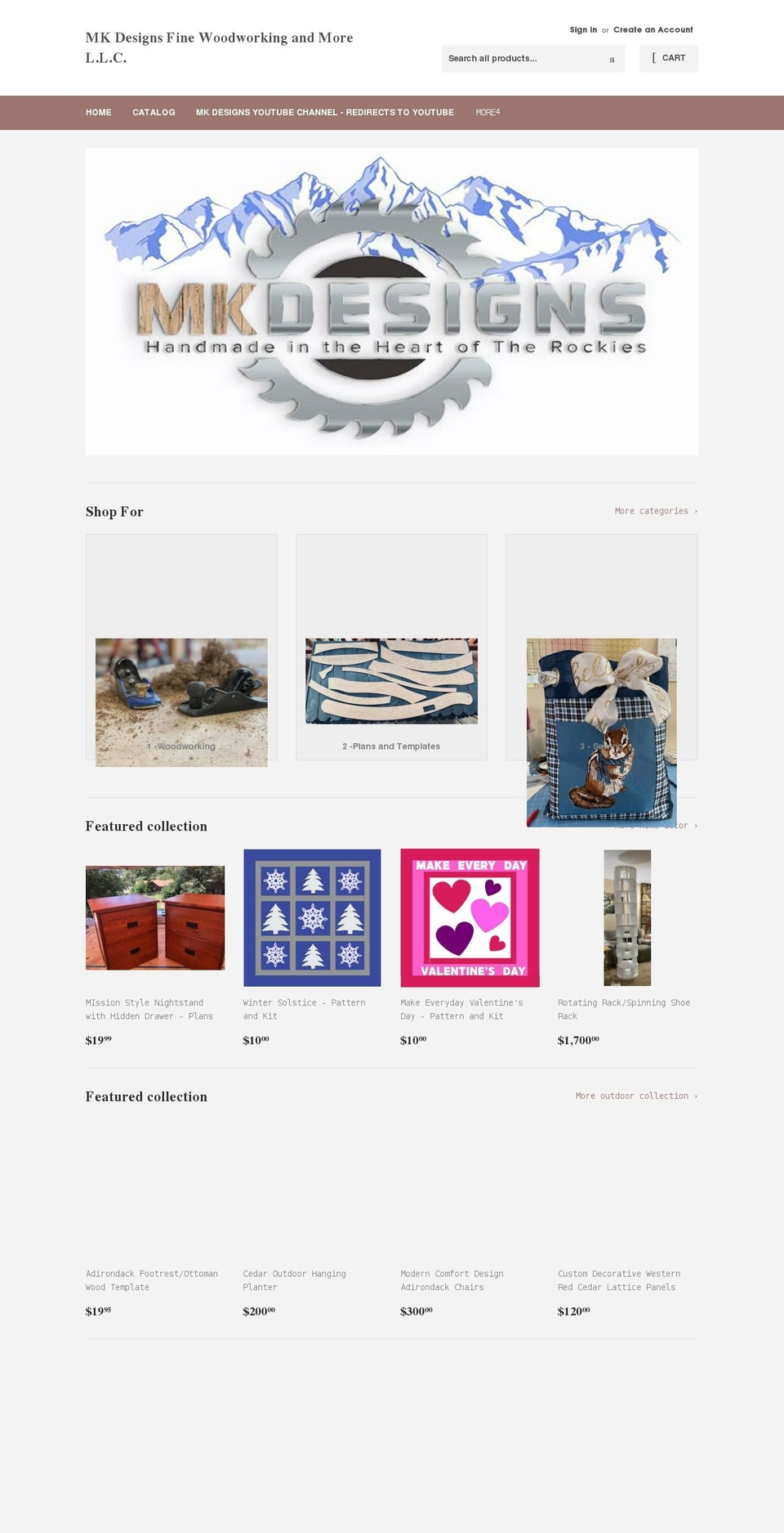 mkdesignscolorado.com — Shopify storefront screenshot