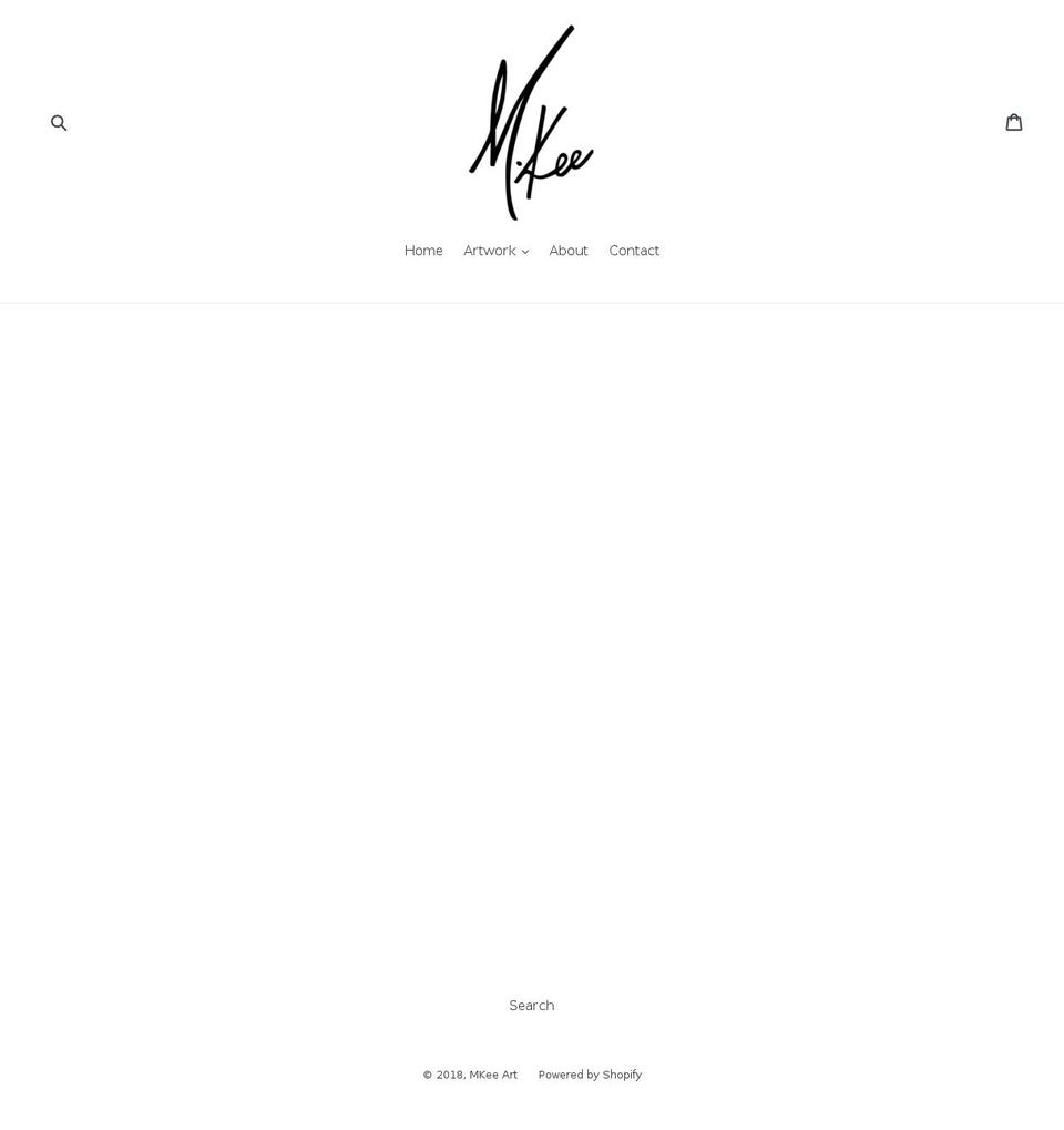 mkeeart.com — Shopify storefront screenshot