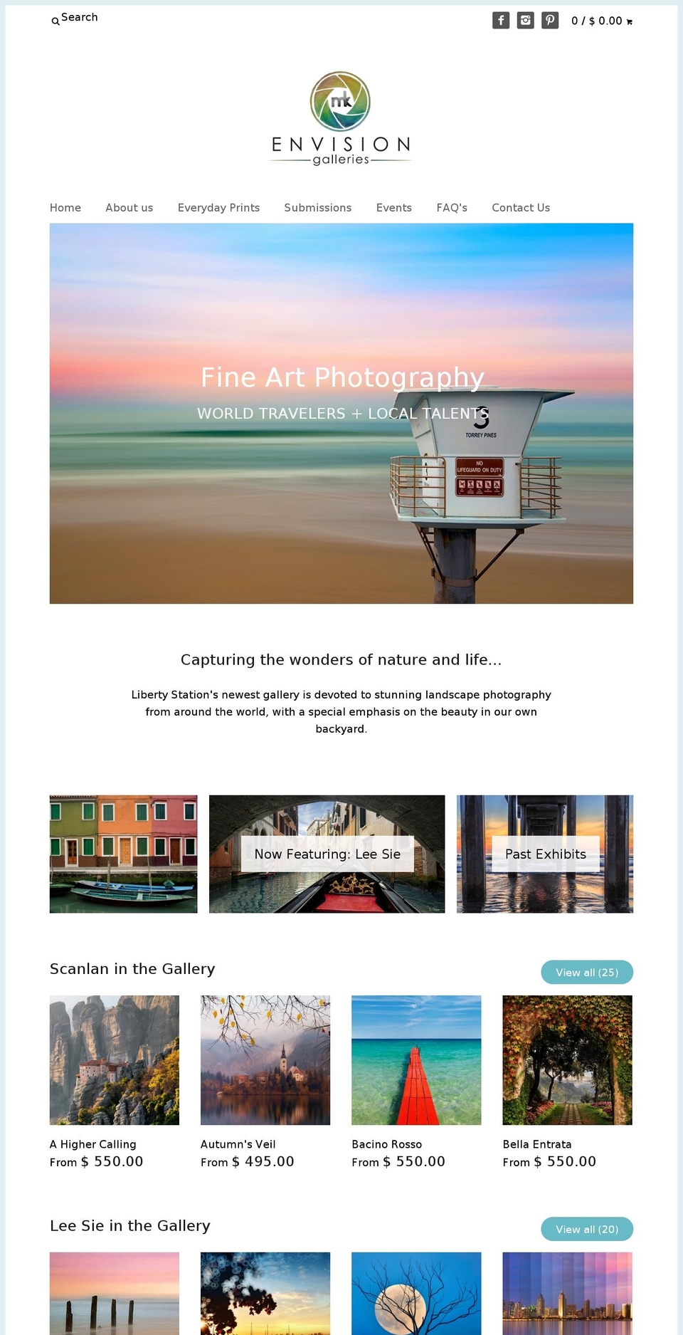 mkenvision.com shopify website screenshot