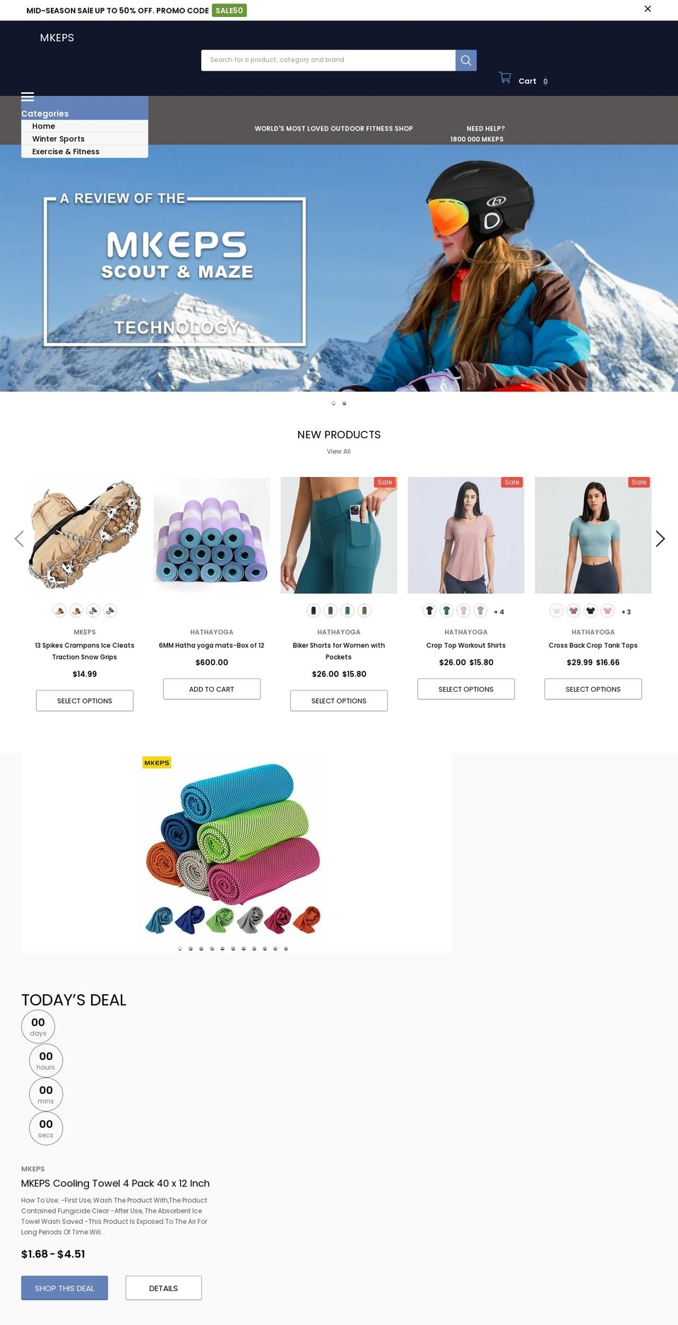 mkeps.store shopify website screenshot