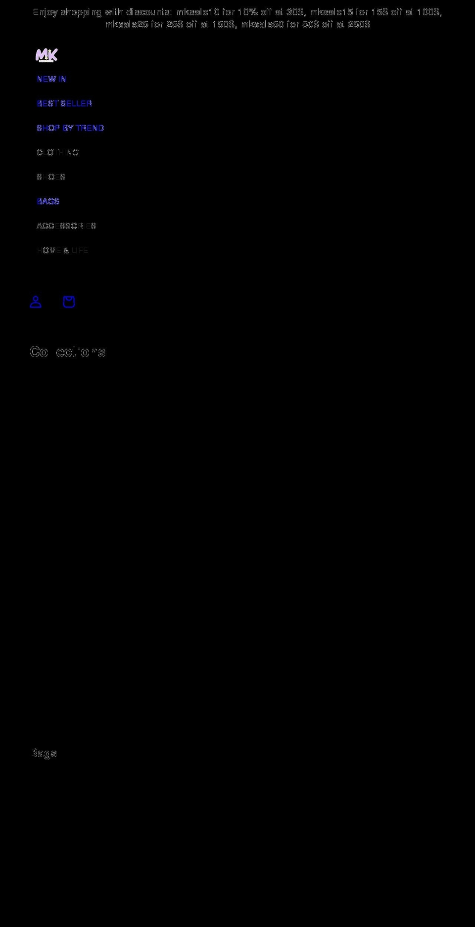 mkkawaiistore.com shopify website screenshot