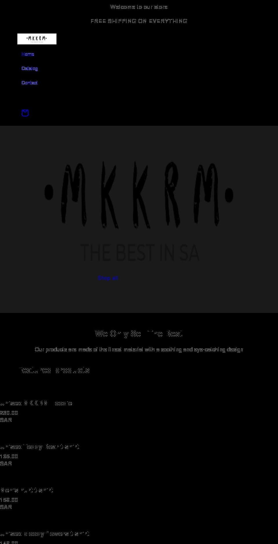 mkkrm.com shopify website screenshot