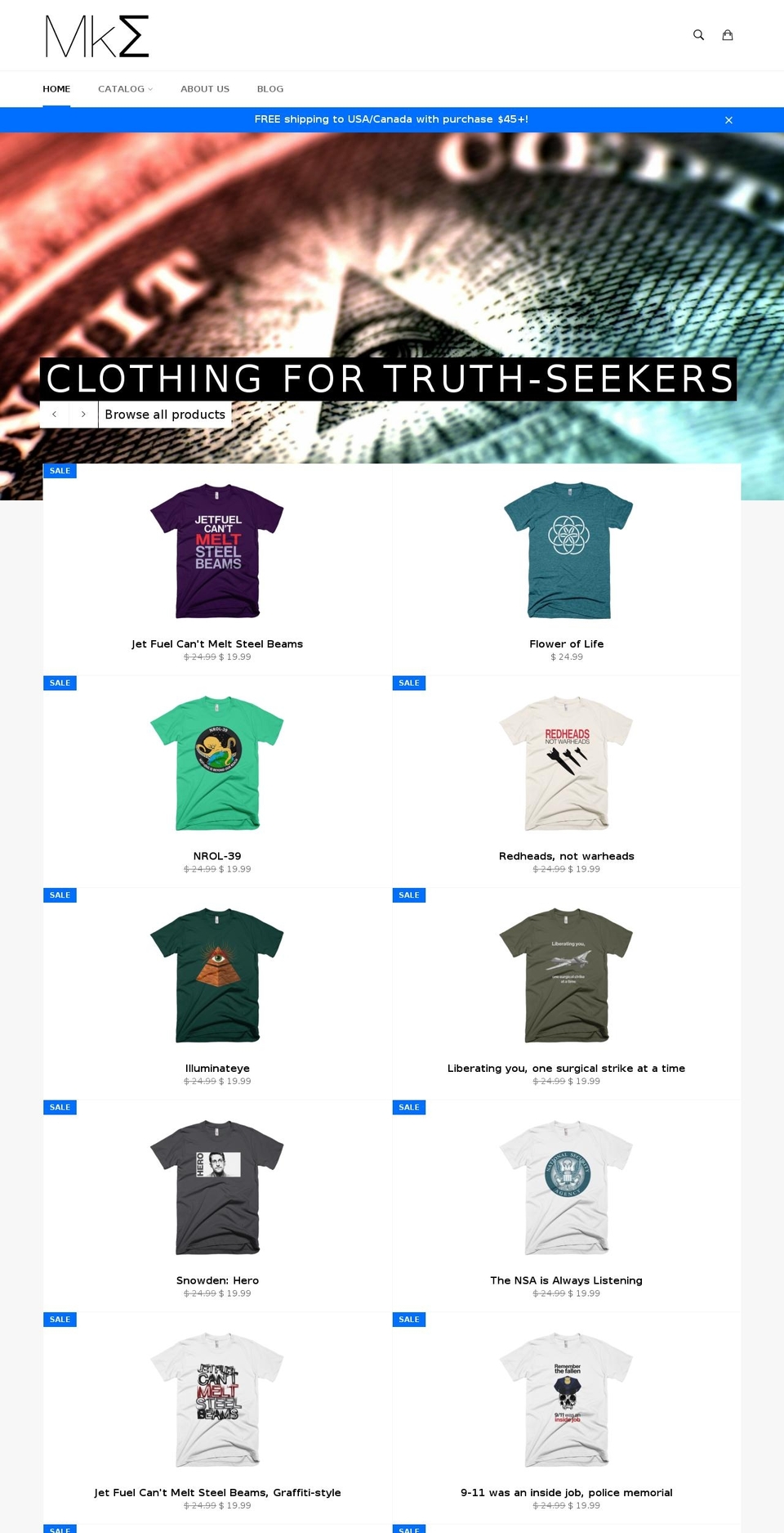 mksigma.com — Shopify storefront screenshot