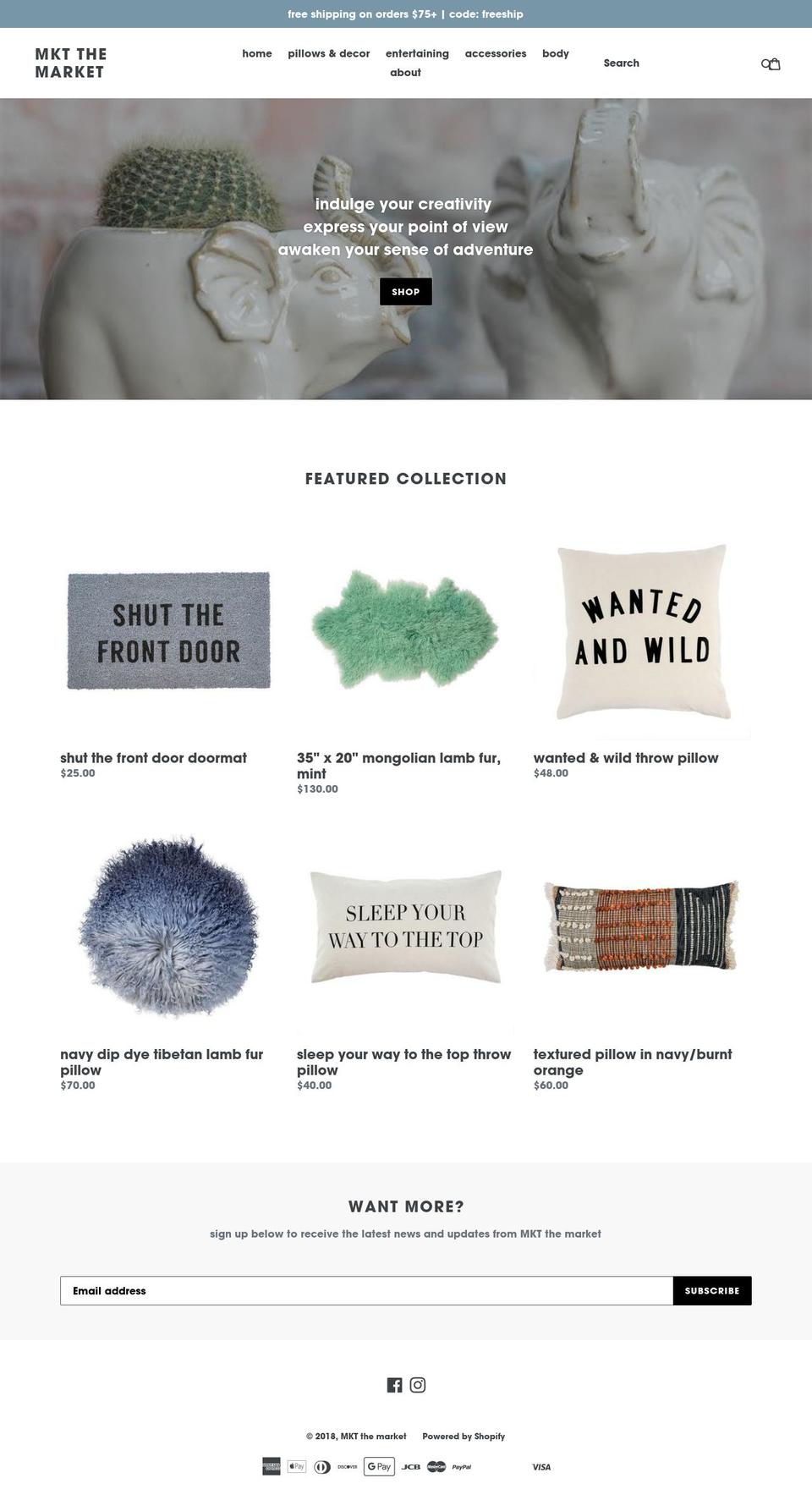mktthemarket.com — Shopify storefront screenshot