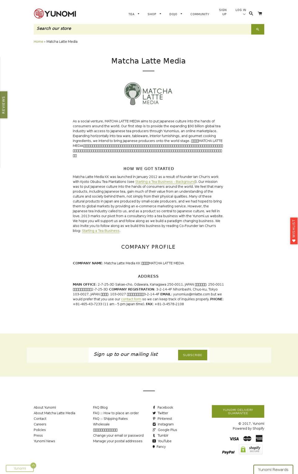 mlatte.com shopify website screenshot