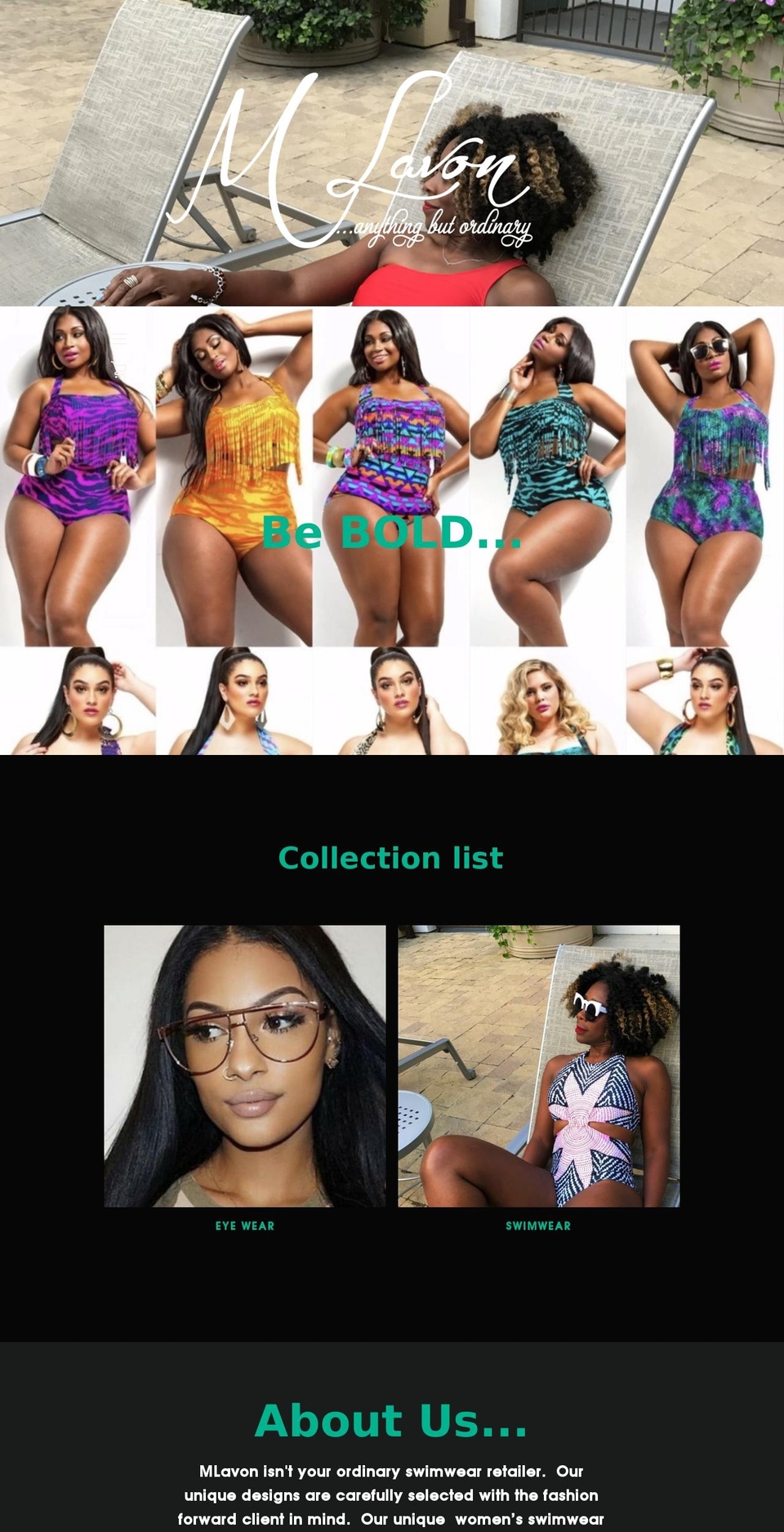 mlavon.com — Shopify storefront screenshot
