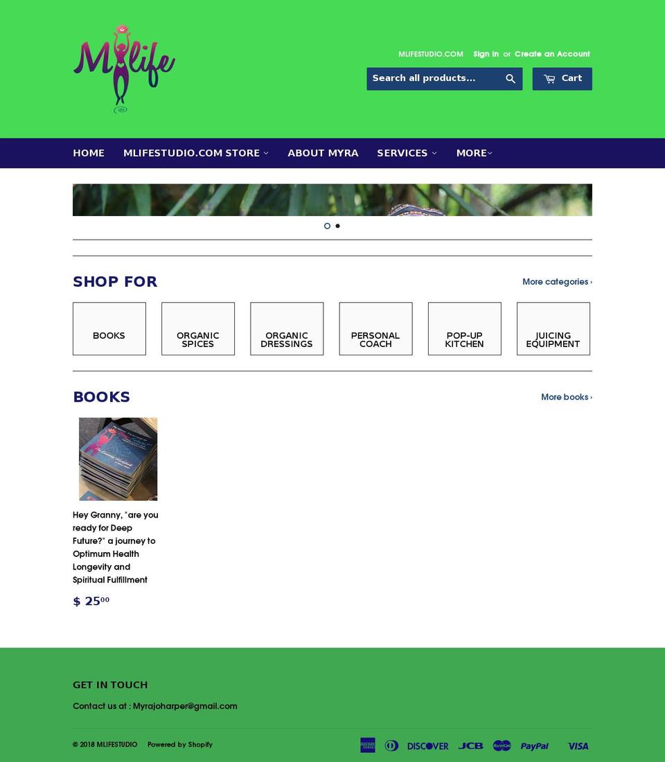 mlifestudio.com — Shopify storefront screenshot
