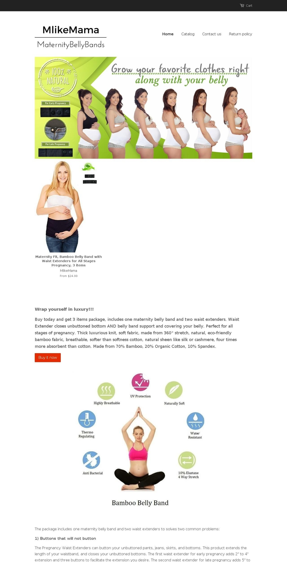 mlikemama.com shopify website screenshot