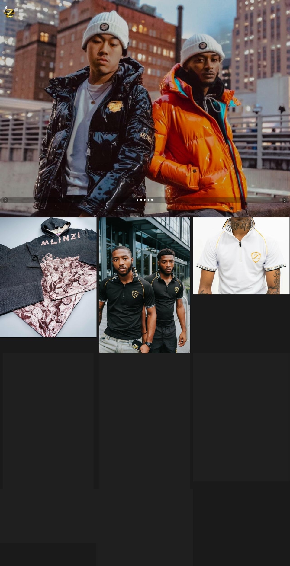 mlinzifashion.com shopify website screenshot