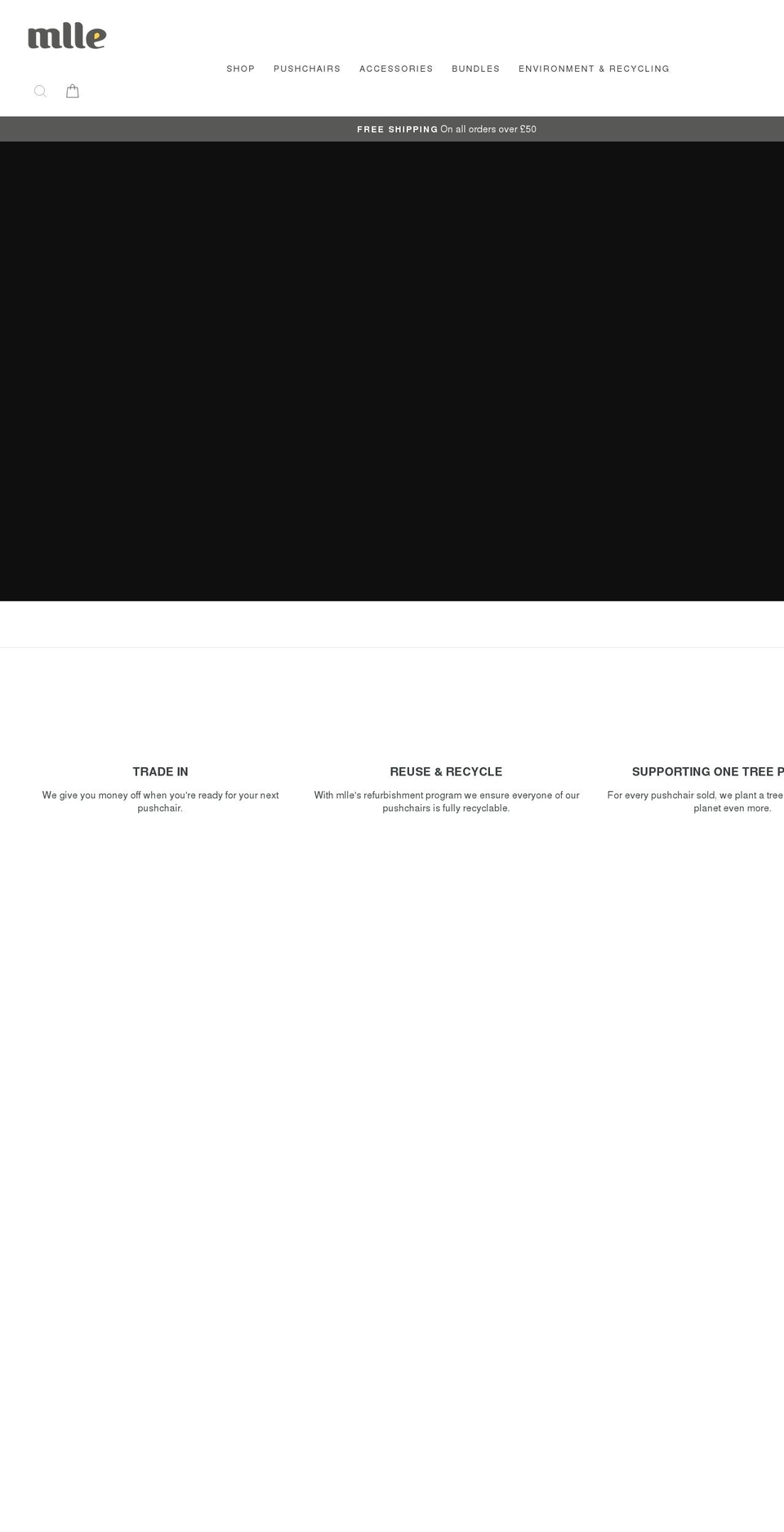 mllebaby.co.uk shopify website screenshot