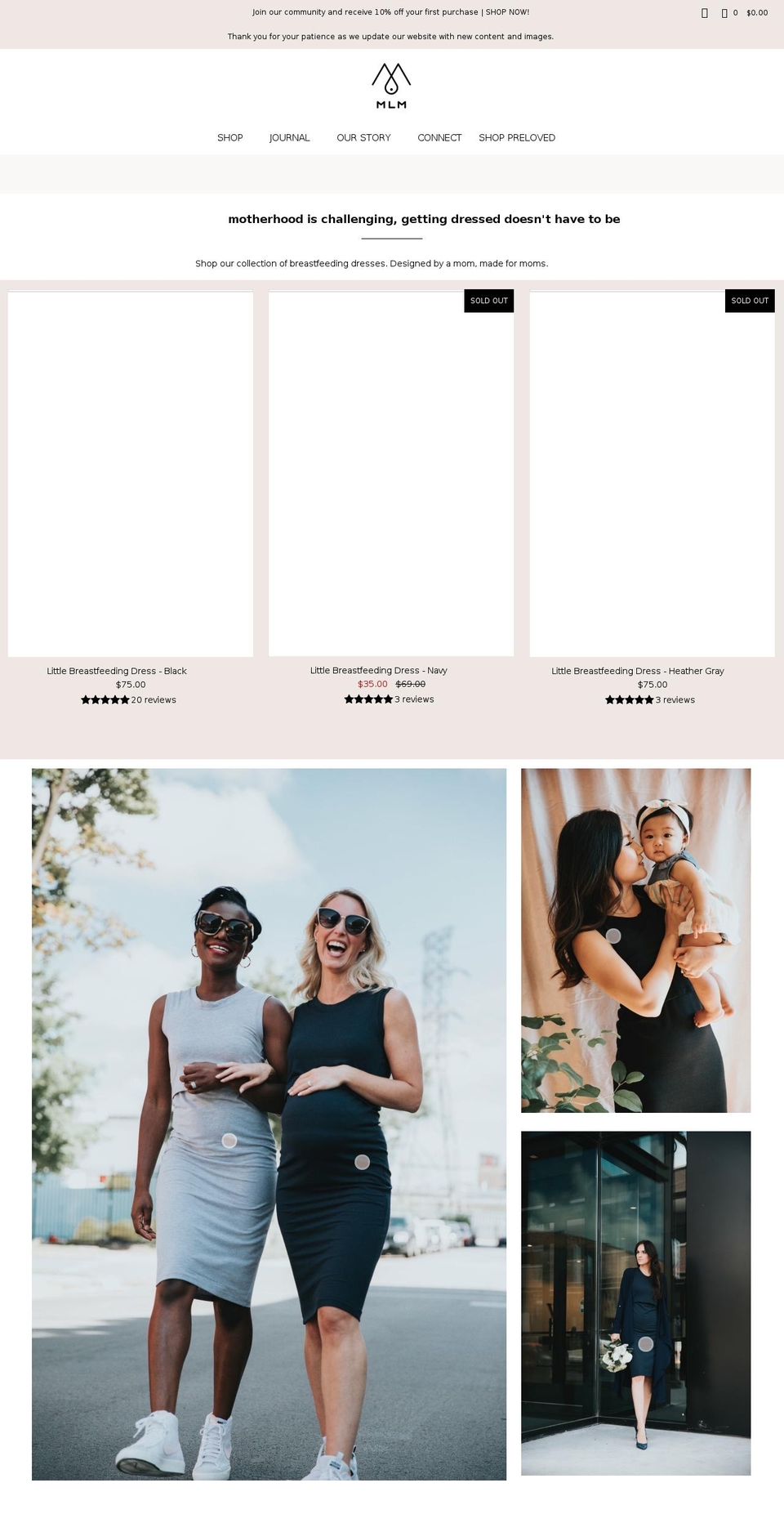 mlmbrand.com shopify website screenshot
