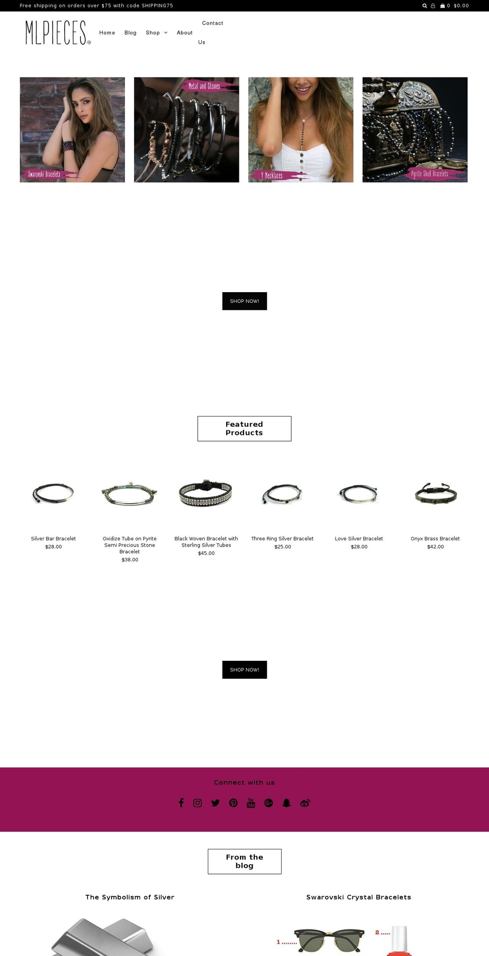 mlpieces.com — Shopify storefront screenshot