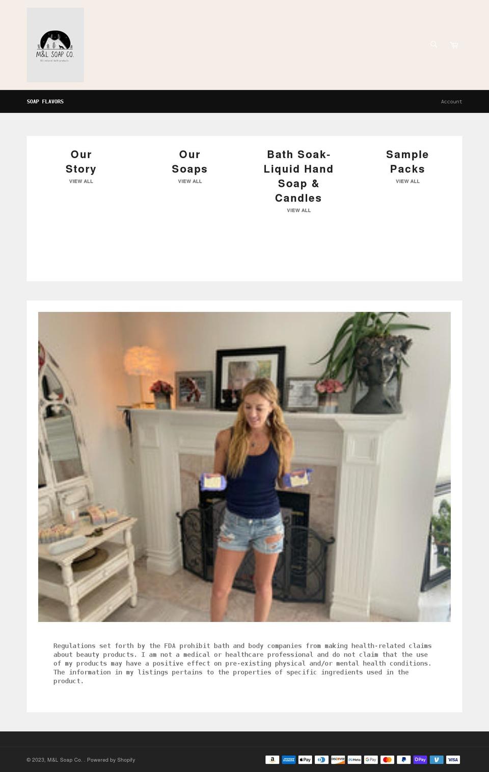 mlsoapco.com shopify website screenshot