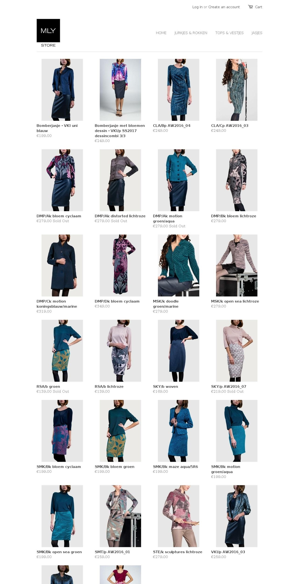 mlystore.com shopify website screenshot