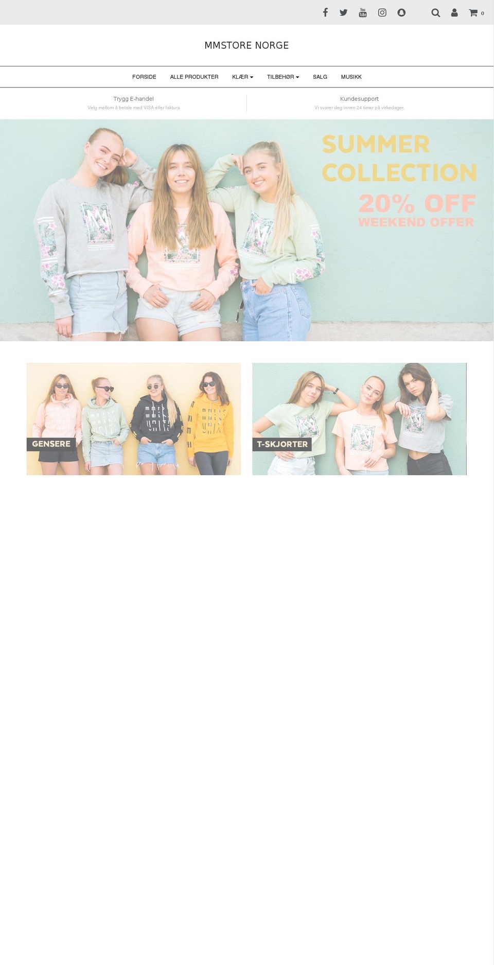 mm-store.com — Shopify storefront screenshot