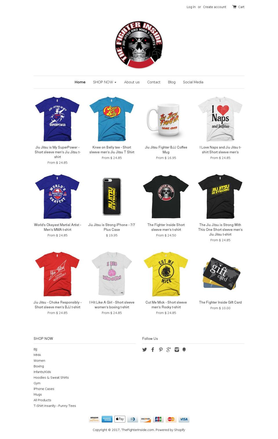 mmatshirtclub.com shopify website screenshot
