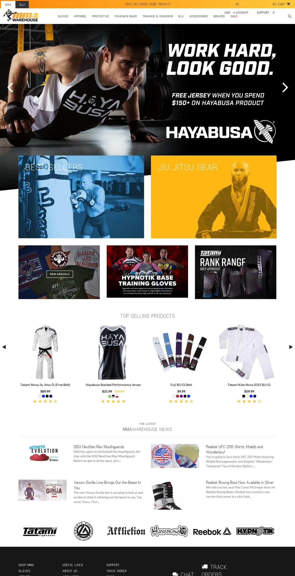 [DO NOT EDIT] MMA Warehouse - August 2016 Shopify theme site example mmawearhouse.com