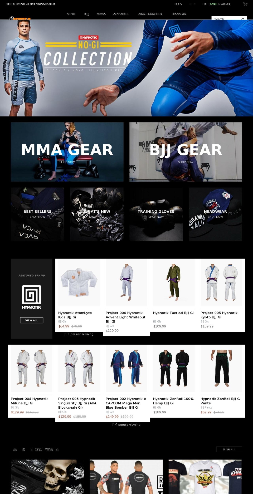 mmawharehouse.com shopify website screenshot