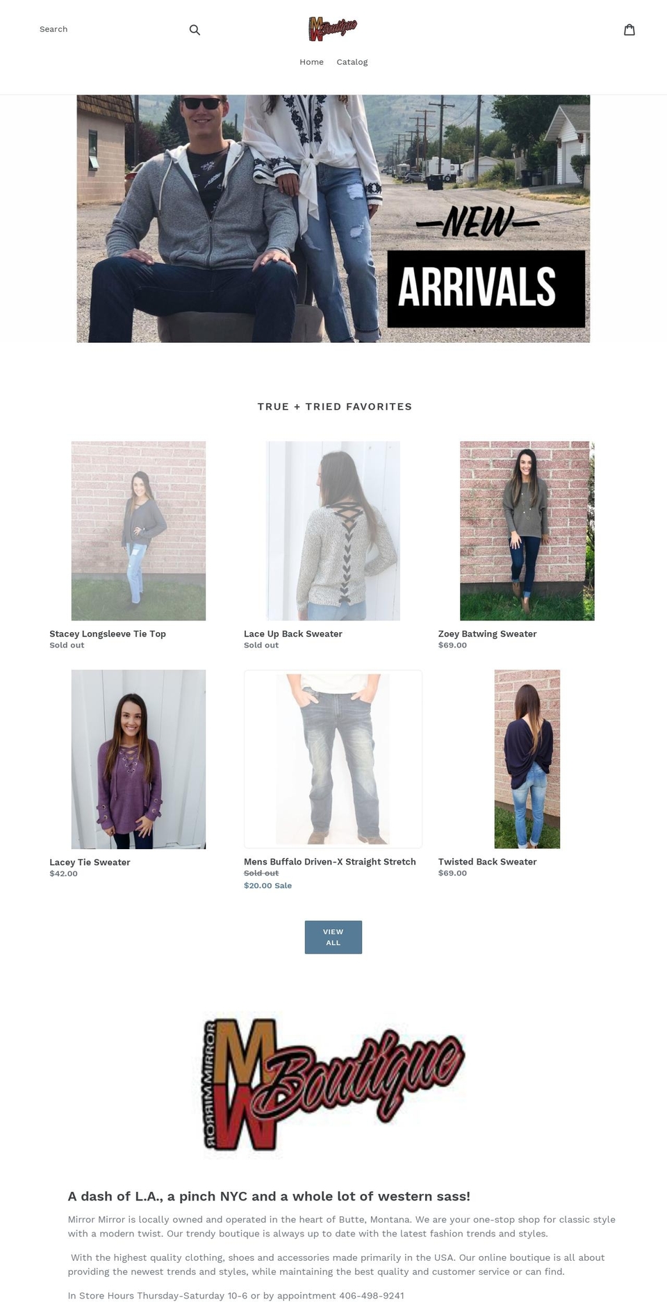 mmboutique.net shopify website screenshot