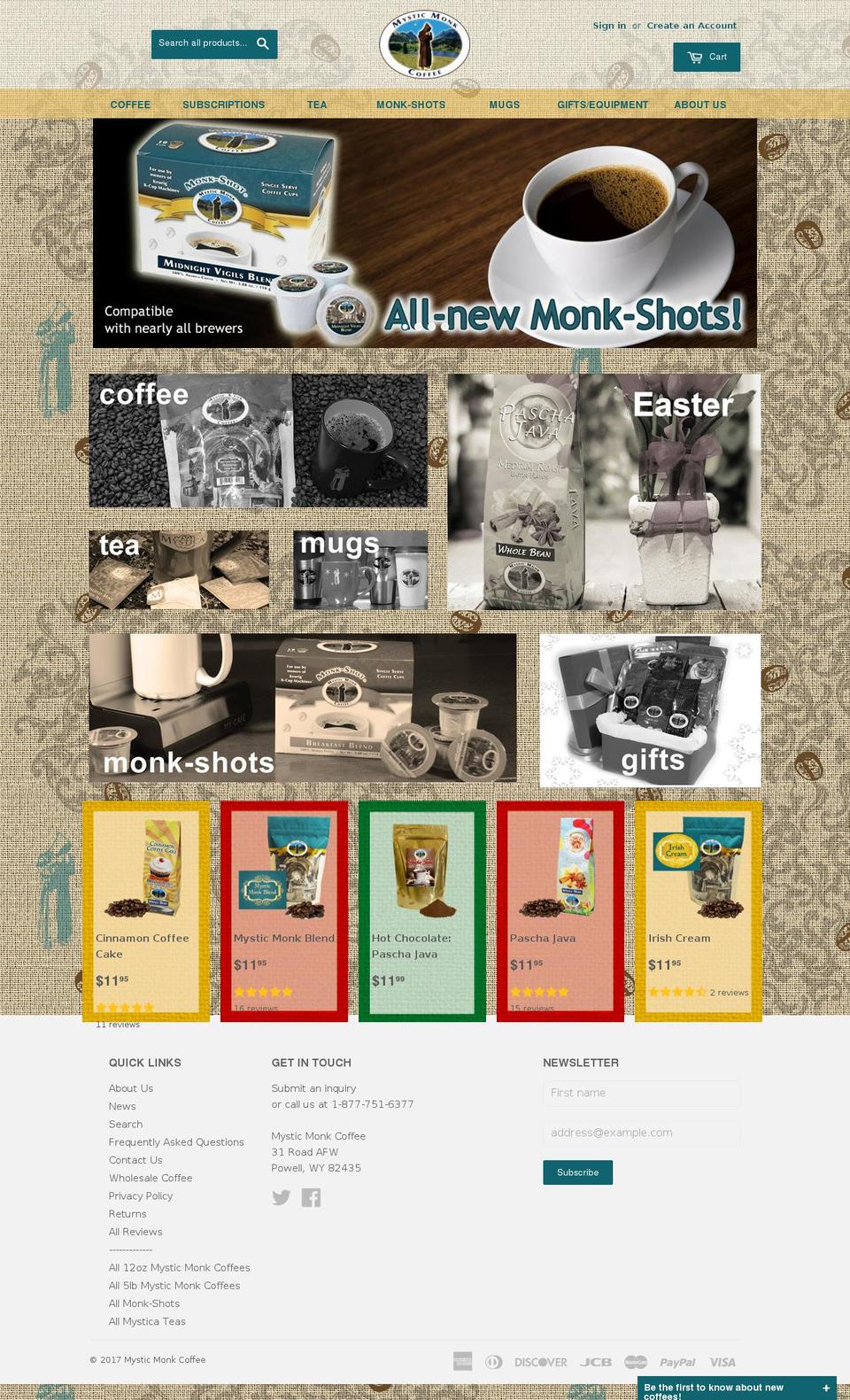 mmcoffeedrive.com shopify website screenshot