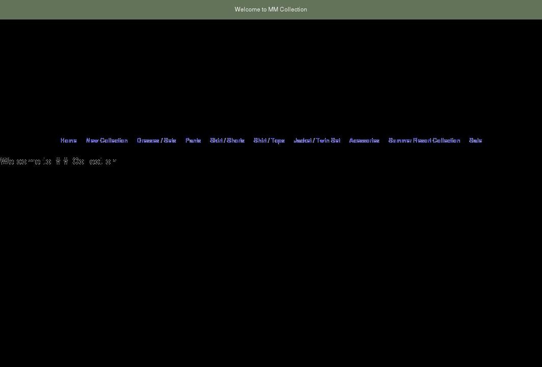 mmcollectionusa.com shopify website screenshot