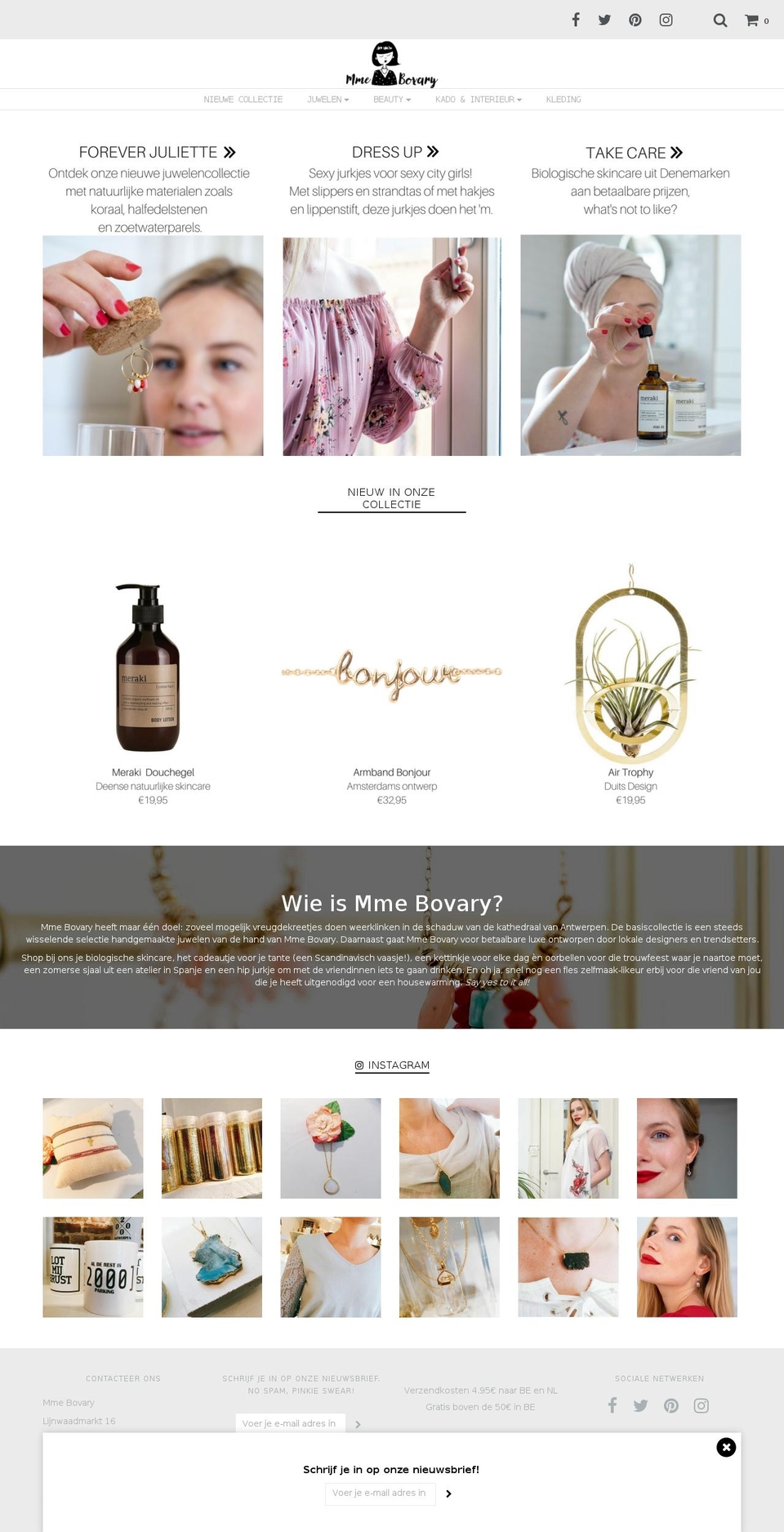 mmebovary.be shopify website screenshot