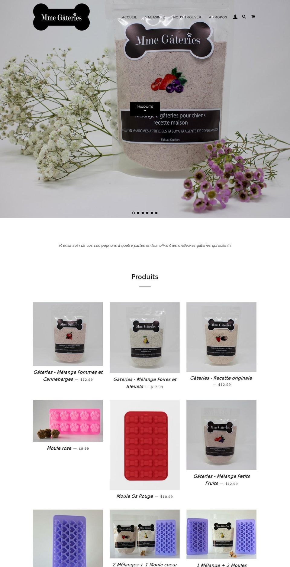 mmegateries.com — Shopify storefront screenshot
