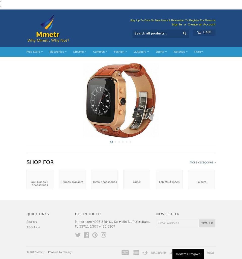 mmetr.com shopify website screenshot