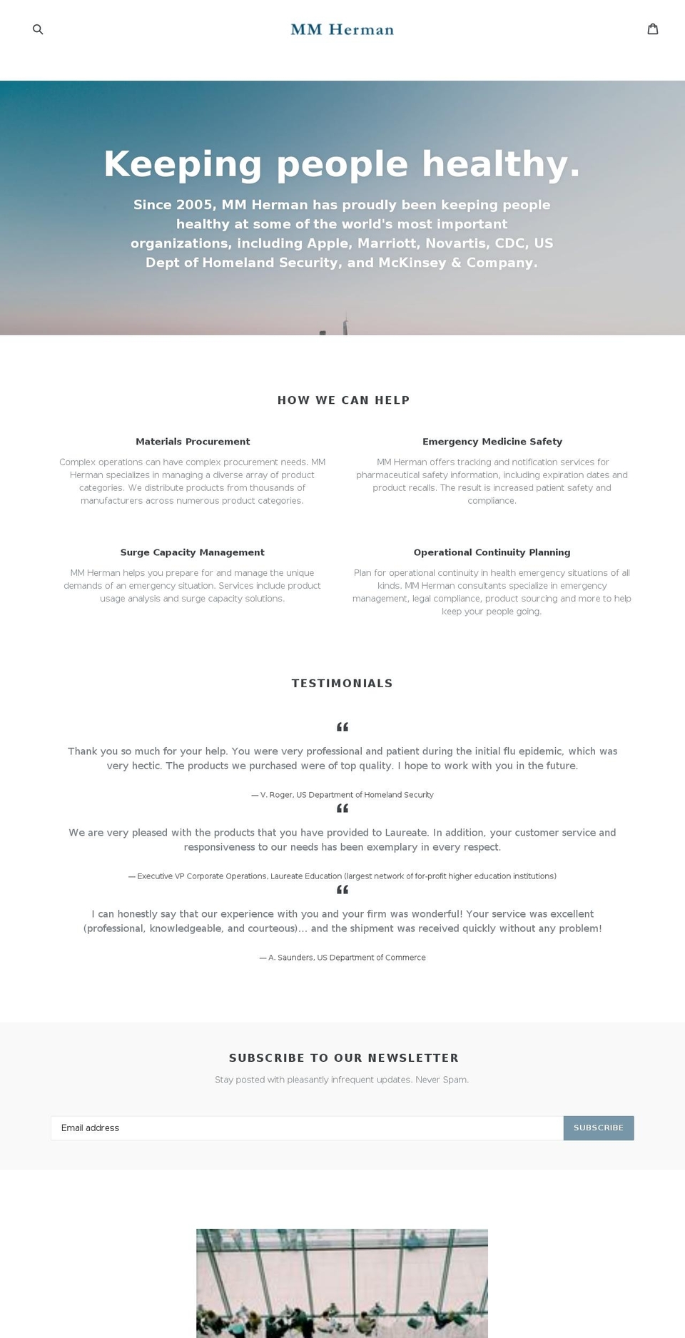 mmherman.com — Shopify storefront screenshot