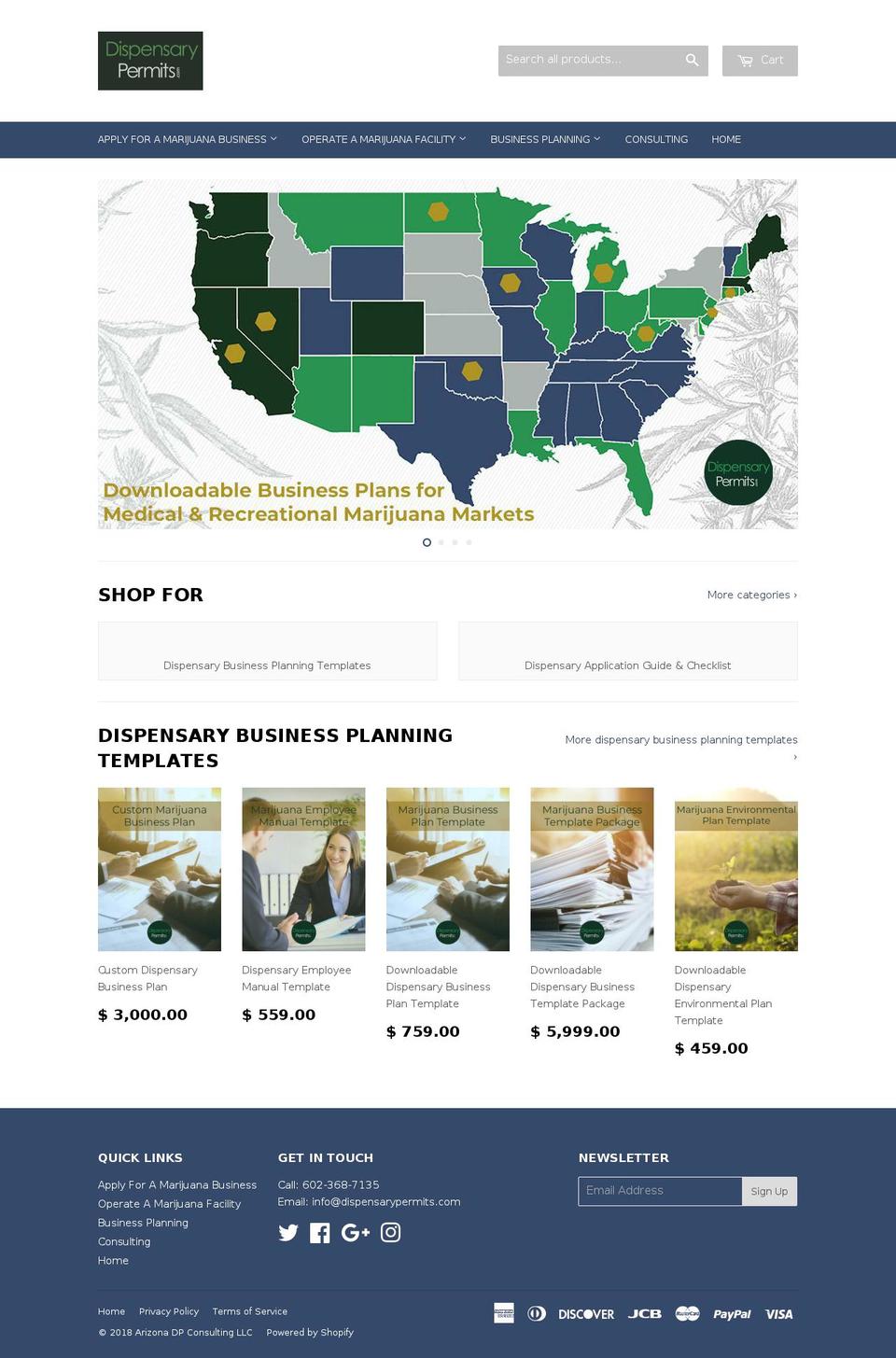 mmjplans.com — Shopify storefront screenshot