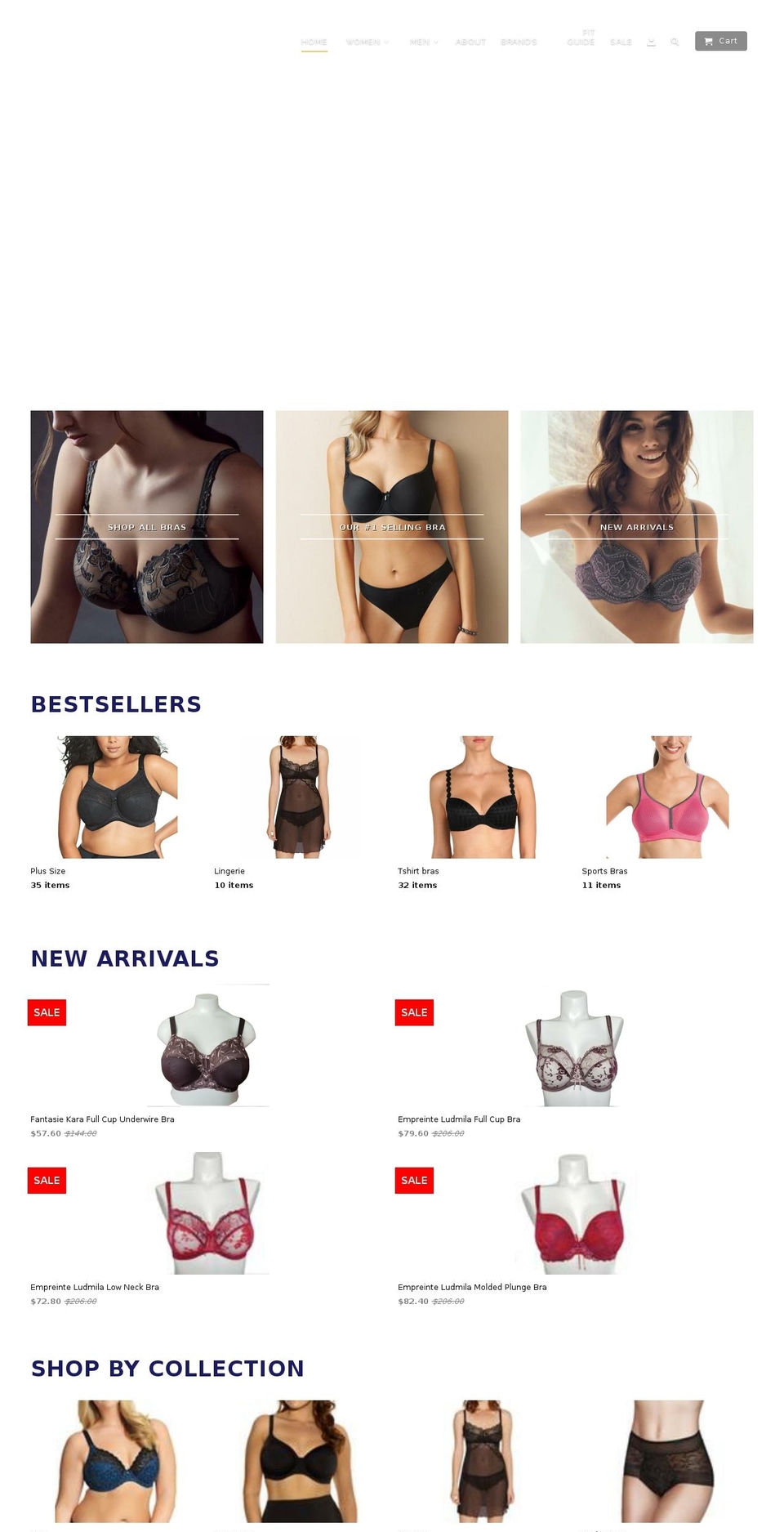 mmlingerie.com — Shopify storefront screenshot