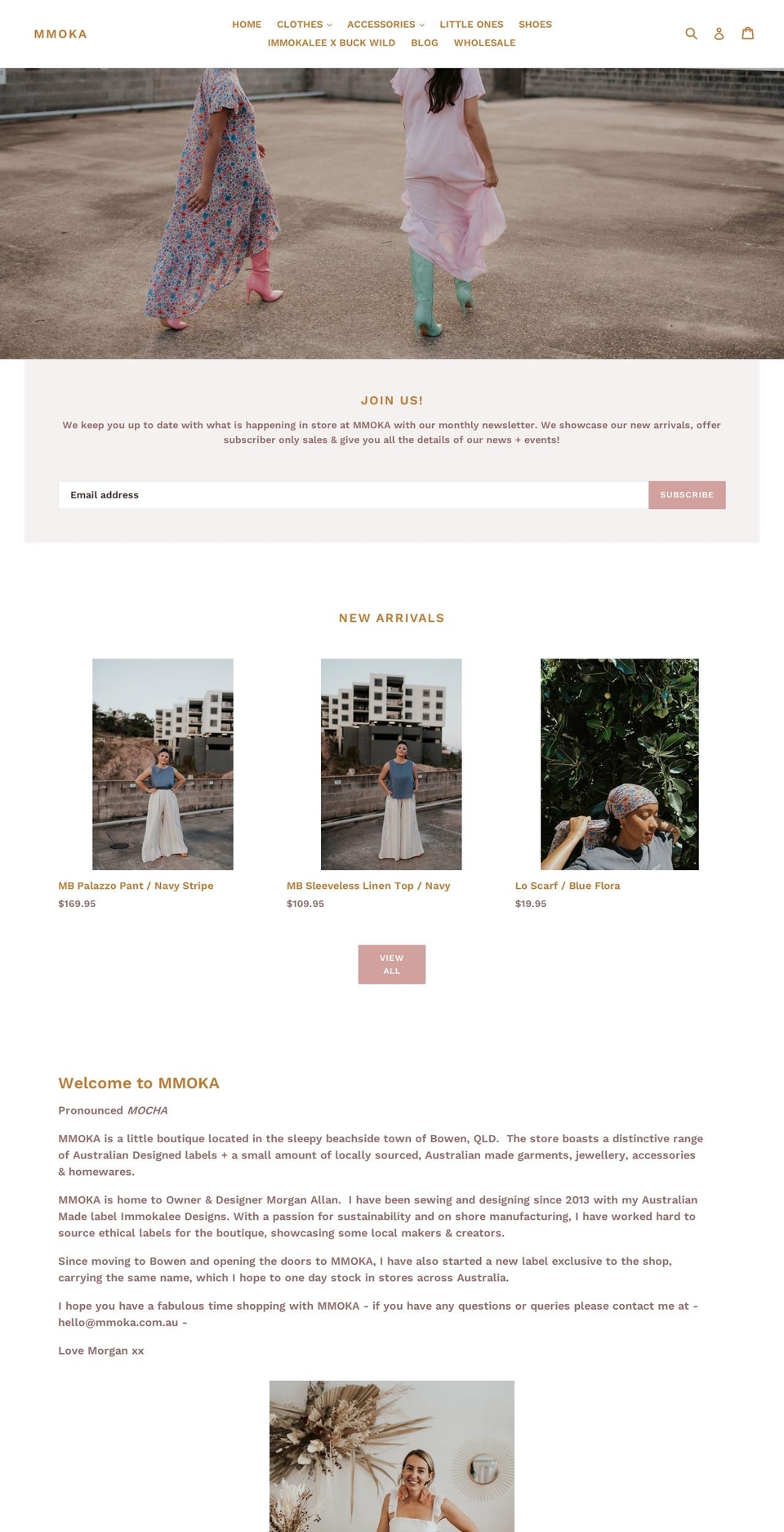 mmoka.com.au shopify website screenshot