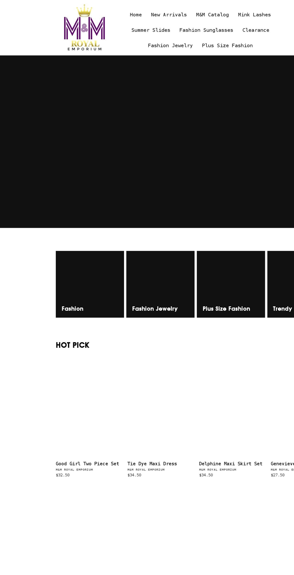 mmroyalemporium.com shopify website screenshot